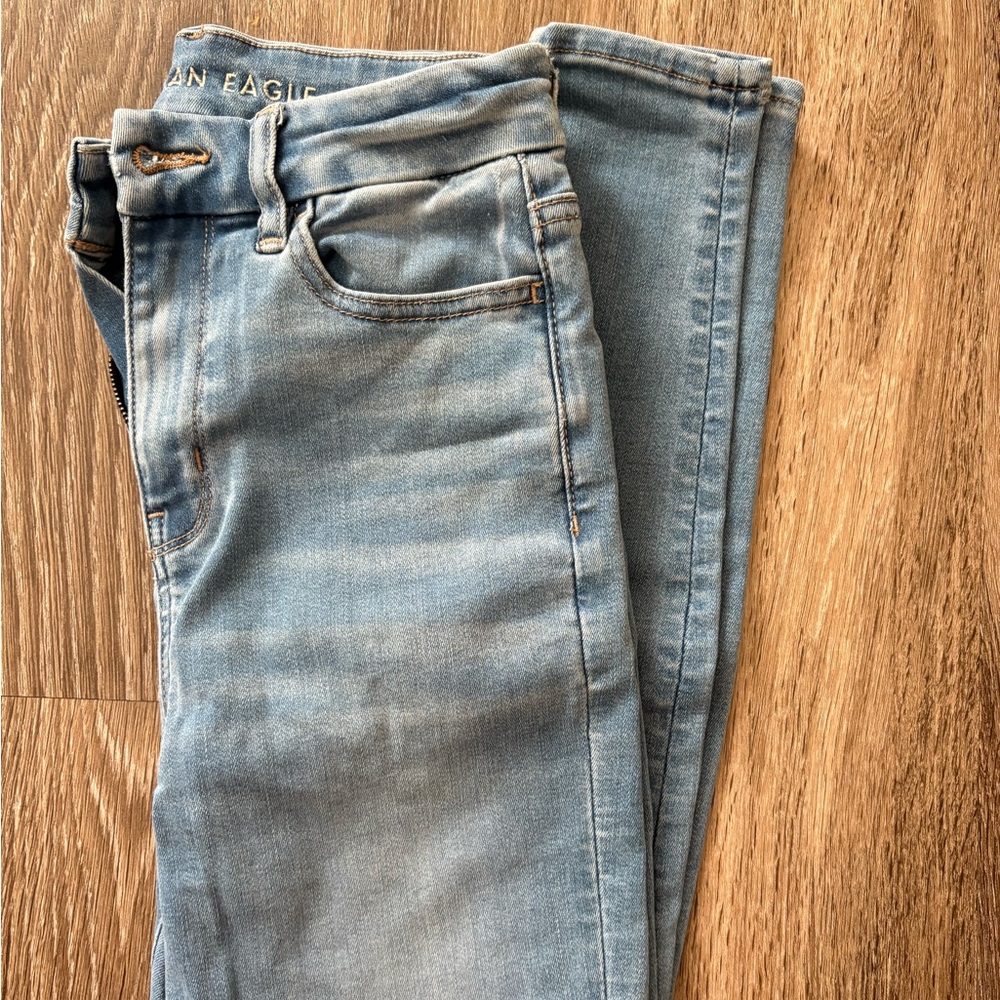American Eagle Outfitters Light Blue High Rise Jeans